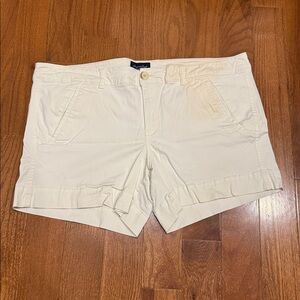 American Eagle Outfitters Women Sand colored Midi Shorts size 18